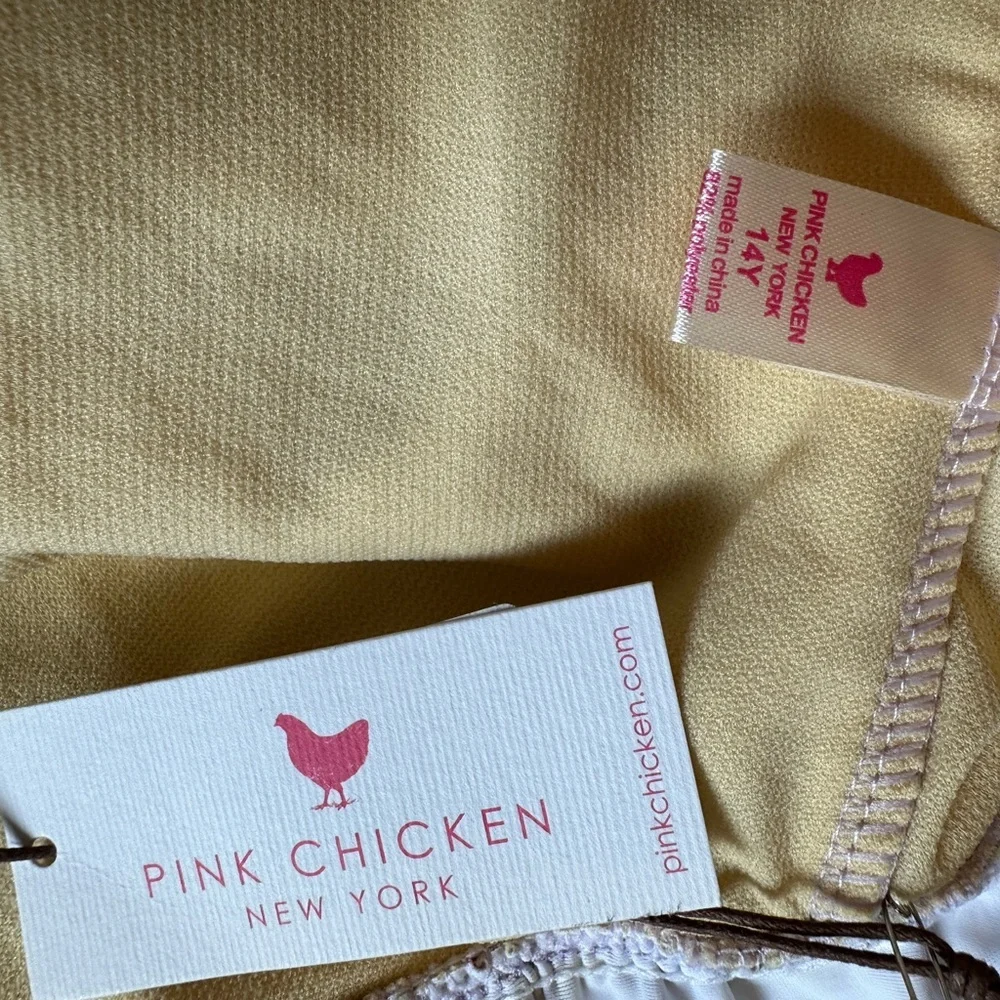 NWT Pink Chicken Claire Girls one piece size 14